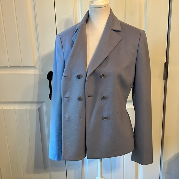 ANN TAYLOR Women’s Cashmere/Wool size 8 Blue Blazer. - Picture 2 of 9